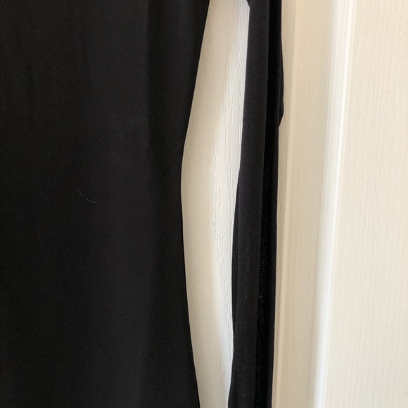 INC. International Concepts Essentials Deep Black Long Sheer Sleeved Top Medium - Picture 5 of 8